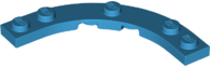 Plaatje in Gallery viewer laden, LEGO® los onderdeel Plaat Rond Donker Azuurblauw 80015