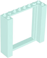 Plaatje in Gallery viewer laden, LEGO® los onderdeel Deurkozijn in kleur Licht Aqua 80400