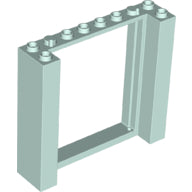 Plaatje in Gallery viewer laden, LEGO® los onderdeel Deurkozijn in kleur Licht Aqua 80400