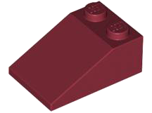 Plaatje in Gallery viewer laden, LEGO® los onderdeel Dakpan Algemeen in kleur Donkerrood 3298
