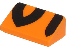 Plaatje in Gallery viewer laden, LEGO® los onderdeel Dakpan met Motief Oranje 85984pb340