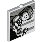 LEGO® Venster, Ruit en Luik met Motief Wit 60601pb032