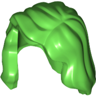 Plaatje in Gallery viewer laden, LEGO® los onderdeel Haar in kleur Fel Groen 85974