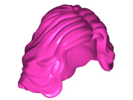 LEGO® los onderdeel Haar in kleur Donker Roze 23187