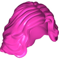 LEGO® los onderdeel Haar in kleur Donker Roze 23187