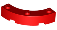 LEGO® los onderdeel Steen Rond in kleur Rood 48092