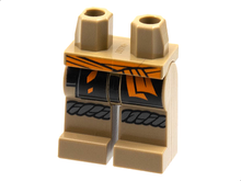 Plaatje in Gallery viewer laden, LEGO® Benen met Motief Donker Geelbruin 970c00pb1313