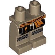Plaatje in Gallery viewer laden, LEGO® Benen met Motief Donker Geelbruin 970c00pb1313