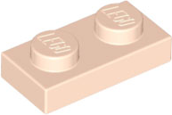LEGO® los onderdeel Plaat Algemeen in kleur Lichte Noga 3023