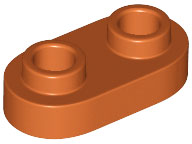 LEGO® los onderdeel Plaat Rond in kleur Donker Oranje 35480