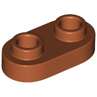 Plaatje in Gallery viewer laden, LEGO® los onderdeel Plaat Rond in kleur Donker Oranje 35480