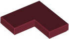 LEGO® los onderdeel Tegel Algemeen in kleur Donkerrood 14719