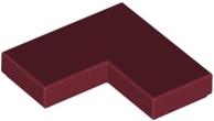 LEGO® los onderdeel Tegel Algemeen in kleur Donkerrood 14719
