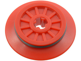 LEGO® los onderdeel Wiel in kleur Rood 55423c01