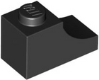 LEGO® los onderdeel Steen Boog in kleur Zwart 78666