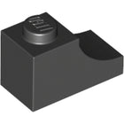 LEGO® los onderdeel Steen Boog in kleur Zwart 78666
