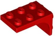 LEGO® los onderdeel Beugel in kleur Rood 69906