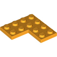 LEGO® los onderdeel Plaat Algemeen Helder Licht Oranje 2639