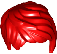LEGO® los onderdeel Haar in kleur Rood 37823