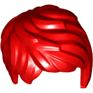 LEGO® los onderdeel Haar in kleur Rood 37823