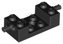 Plaatje in Gallery viewer laden, LEGO® los onderdeel Steen Aangepast in kleur Zwart 18892