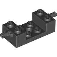Plaatje in Gallery viewer laden, LEGO® los onderdeel Steen Aangepast in kleur Zwart 18892