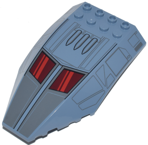 LEGO® los onderdeel Voorruit met Motief Zandblauw 45705pb030