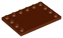 Plaatje in Gallery viewer laden, LEGO® los onderdeel Tegel Aangepast Roodachtig Bruin 6180