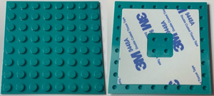 LEGO® los onderdeel Plaat Aangepast Donker Turkoois 79759c01