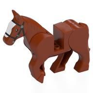 Plaatje in Gallery viewer laden, LEGO® los onderdeel Landdier Donker Oranje 10352c01pb08