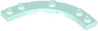 LEGO® los onderdeel Plaat Rond in kleur Licht Aqua 80015