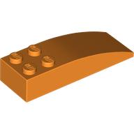 LEGO® los onderdeel Dakpan Gebogen in kleur Oranje 44126