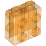 LEGO® los onderdeel Steen Aangepast Doorzichtig Oranje 80796