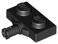 LEGO® los onderdeel Plaat Aangepast in kleur Zwart 66897