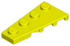 LEGO® los onderdeel Wig Plaat in kleur Neon geel 41770