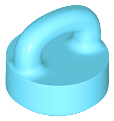 Plaatje in Gallery viewer laden, LEGO® los onderdeel Tegel Rond Medium Azuurblauw 77813