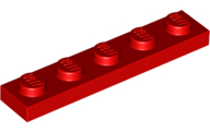 LEGO® los onderdeel Plaat Algemeen in kleur Rood 78329