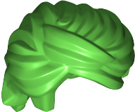 LEGO® los onderdeel Haar in kleur Fel Groen 61183