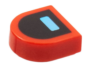 LEGO® los onderdeel Tegel Rond met Motief Rood 24246pb037