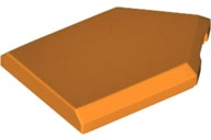 LEGO® los onderdeel Tegel Aangepast in kleur Oranje 22385