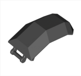 LEGO® los onderdeel Voorruit in kleur Zwart 11289