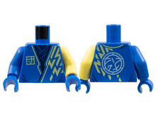 Plaatje in Gallery viewer laden, LEGO® los onderdeel Lijf met Motief Blauw 973pb4581c01