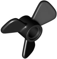 Plaatje in Gallery viewer laden, LEGO® los onderdeel Propellor in kleur Zwart 65768