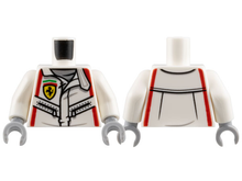 Plaatje in Gallery viewer laden, LEGO® los onderdeel Lijf met Motief Wit 973pb4664c01