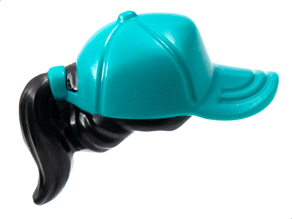 LEGO® los onderdeel Haar in kleur Zwart 35660pb08