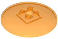 LEGO® los onderdeel Schaal Doorzichtig Oranje 44375b