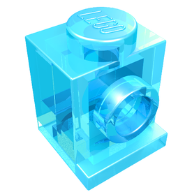 LEGO® onderdeel Steen Aangepast Doorzichtig Lichtblauw 4070