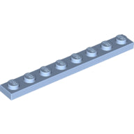 Plaatje in Gallery viewer laden, LEGO® los onderdeel Plaat Algemeen Helder Lichtblauw 3460