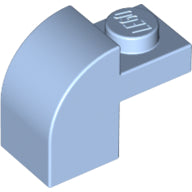 Plaatje in Gallery viewer laden, LEGO® los onderdeel Dakpan Gebogen Helder Lichtblauw 6091