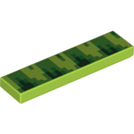 LEGO® los onderdeel Tegel met Motief Limoen 2431pb755